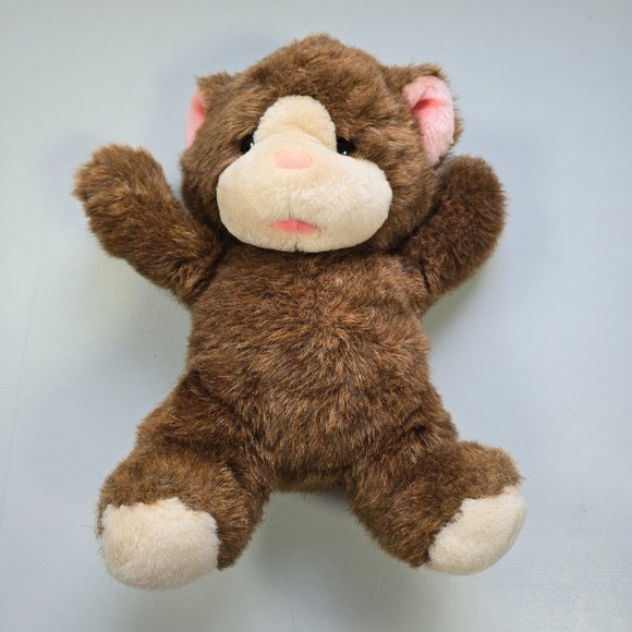 Vintage Mattel Emotions Teddy Bear Plush Brown 1980s Missing Pacifier Diaper - Picture 2 of 10